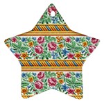 Flower Fabric Fabric Design Fabric Pattern Art Ornament (Star) Front
