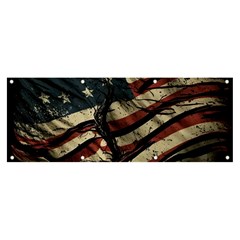 Flag Usa American Flag Banner And Sign 8  X 3  by uniart180623