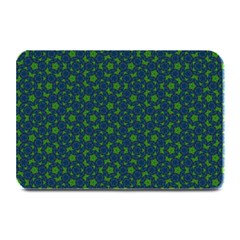 Green Patterns Lines Circles Texture Colorful Plate Mats by uniart180623