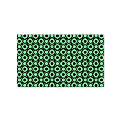 Mazipoodles Green Donuts Polka Dot Sticker Rectangular (10 Pack)