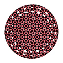 Mazipoodles Red Donuts Polka Dot  Ornament (round Filigree) by Mazipoodles
