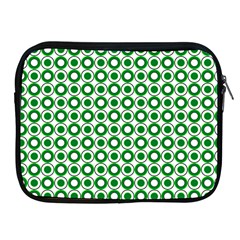 Mazipoodles Green White Donuts Polka Dot  Apple Ipad 2/3/4 Zipper Cases by Mazipoodles