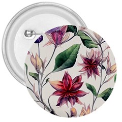Floral Pattern 3  Buttons by designsbymallika