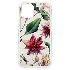 Floral Pattern Iphone 12 Mini Tpu Uv Print Case	 by designsbymallika