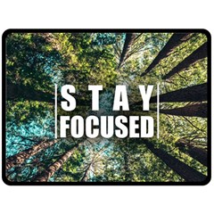 Stay Focused Focus Success Inspiration Motivational Fleece Blanket (large) by Bangk1t