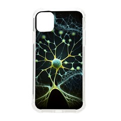 Ai Generated Neuron Network Connection Iphone 11 Tpu Uv Print Case by Ravend