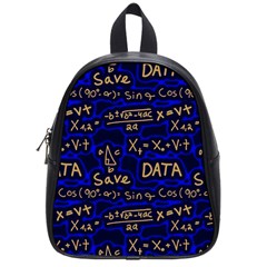 Art Pattern Design Background Graphic School Bag (small) by Ravend