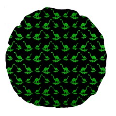 Our Dino Friends Large 18  Premium Flano Round Cushions by ConteMonfrey