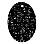 E=mc2 Text Science Albert Einstein Formula Mathematics Physics Ornament (Oval)