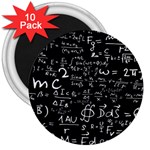 E=mc2 Text Science Albert Einstein Formula Mathematics Physics 3  Magnets (10 pack) 