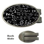 E=mc2 Text Science Albert Einstein Formula Mathematics Physics Money Clips (Oval) 