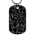 E=mc2 Text Science Albert Einstein Formula Mathematics Physics Dog Tag (One Side)