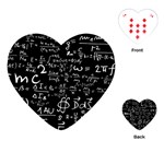 E=mc2 Text Science Albert Einstein Formula Mathematics Physics Playing Cards Single Design (Heart)