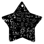 E=mc2 Text Science Albert Einstein Formula Mathematics Physics Star Ornament (Two Sides)