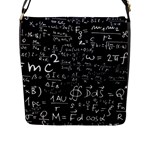 E=mc2 Text Science Albert Einstein Formula Mathematics Physics Flap Closure Messenger Bag (L)