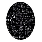 E=mc2 Text Science Albert Einstein Formula Mathematics Physics Oval Glass Fridge Magnet (4 pack)