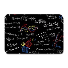 Black Background With Text Overlay Mathematics Formula Board Plate Mats by uniart180623
