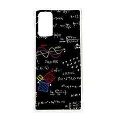 Black Background With Text Overlay Mathematics Formula Board Samsung Galaxy Note 20 Tpu Uv Case by uniart180623