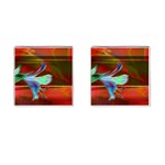 Abstract Fractal Design Digital Wallpaper Graphic Backdrop Cufflinks (Square)