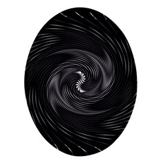 Abstract Mandala Twirl Oval Glass Fridge Magnet (4 Pack) by uniart180623