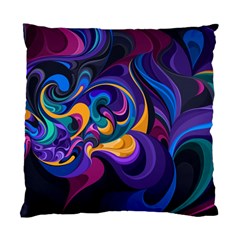Colorful Waves Abstract Waves Curves Art Abstract Material Material Design Standard Cushion Case (two Sides) by uniart180623