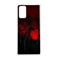 Dark Forest Jungle Plant Black Red Tree Samsung Galaxy Note 20 Tpu Uv Case by uniart180623
