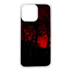 Dark Forest Jungle Plant Black Red Tree Iphone 14 Pro Max Tpu Uv Print Case by uniart180623