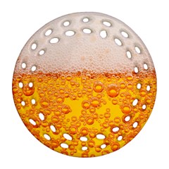 Beer Texture Drinks Texture Ornament (round Filigree) by uniart180623