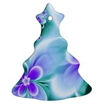 Abstract Flowers Flower Abstract Christmas Tree Ornament (Two Sides) Front