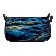 Waves Abstract Shoulder Clutch Bag by uniart180623