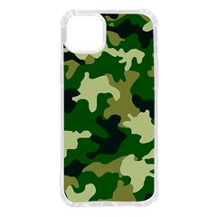 Green Military Background Camouflage Iphone 14 Plus Tpu Uv Print Case by uniart180623