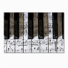 Music Piano Instrument Sheet Postcards 5  X 7  (pkg Of 10) by uniart180623