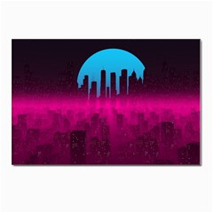 Futuristic Cityscape Postcard 4 x 6  (pkg Of 10) by uniart180623