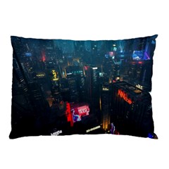 Cityscape Digital Art Pillow Case (two Sides) by uniart180623