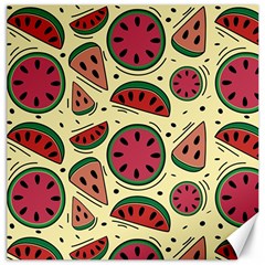 Watermelon Pattern Slices Fruit Canvas 20  X 20  by uniart180623