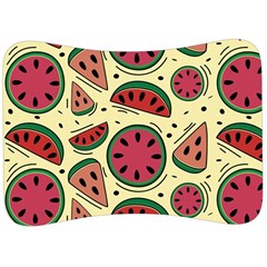 Watermelon Pattern Slices Fruit Velour Seat Head Rest Cushion by uniart180623