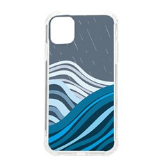 Waves Ink Abstract Texture Art Iphone 11 Tpu Uv Print Case by uniart180623