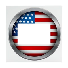 United Of America Usa Flag White Box Photo Frame 4  X 6  by Celenk