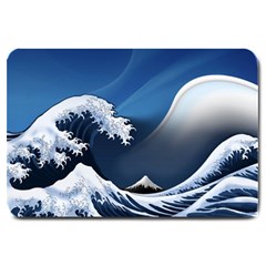 The Great Wave Off Kanagawa Large Doormat by Grandong