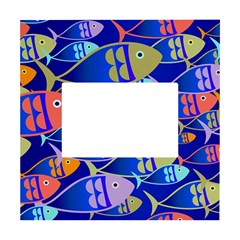 Sea Fish Illustrations White Box Photo Frame 4  X 6 