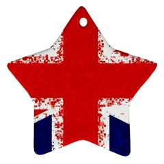 Union Jack London Flag Uk Ornament (star) by Celenk