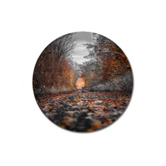 Breathe In Nature Background Magnet 3  (round) by artworkshop