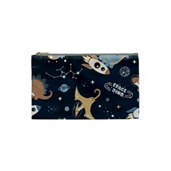 Space Theme Art Pattern Design Wallpaper Cosmetic Bag (small) by Simbadda