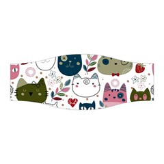Pattern With Cute Cat Heads Stretchable Headband by Simbadda