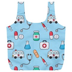 Medical Seamless Pattern Full Print Recycle Bag (xxl) by Simbadda