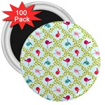 Birds Pattern Background 3  Magnets (100 pack)