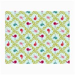 Birds Pattern Background Small Glasses Cloth (2 Sides)