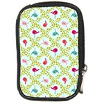 Birds Pattern Background Compact Camera Leather Case