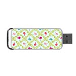 Birds Pattern Background Portable USB Flash (Two Sides)