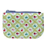Birds Pattern Background Large Coin Purse